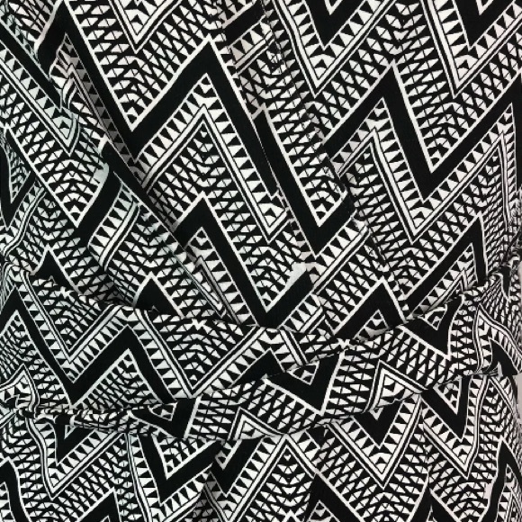 Talbots Zigzag Draped Pleated Chevron Shift Dress - Picture 4 of 8